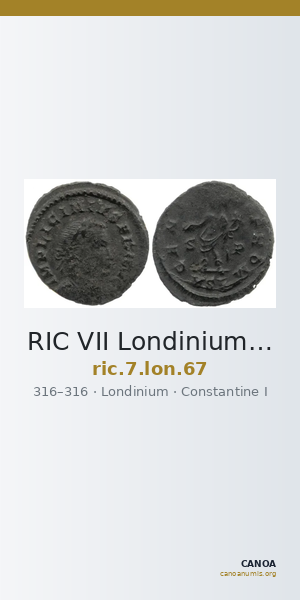 RIC VII Londinium 67 — CANOA