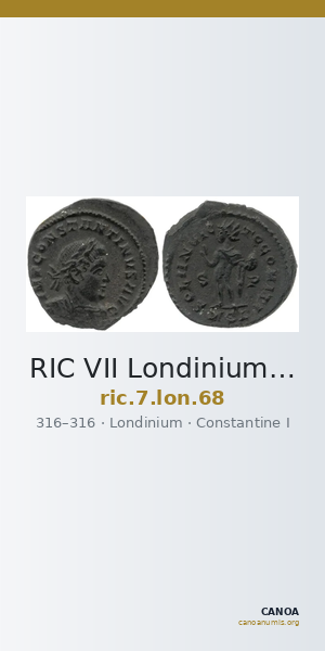 RIC VII Londinium 68 — CANOA