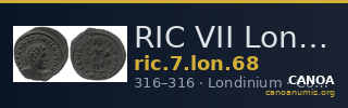 RIC VII Londinium 68 — CANOA