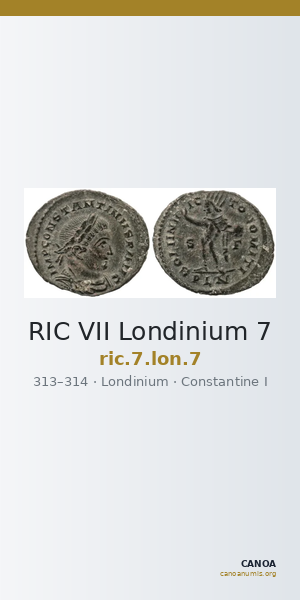 RIC VII Londinium 7 — CANOA