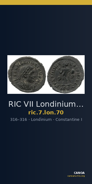 RIC VII Londinium 70 — CANOA