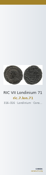 RIC VII Londinium 71 — CANOA
