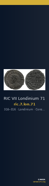 RIC VII Londinium 71 — CANOA