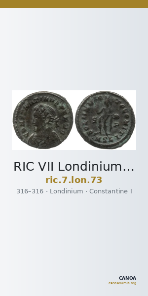 RIC VII Londinium 73 — CANOA