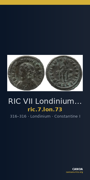 RIC VII Londinium 73 — CANOA