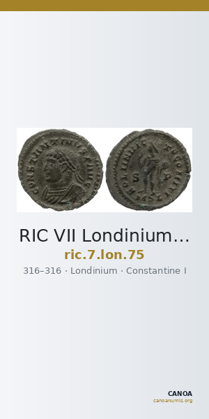 RIC VII Londinium 75 — CANOA