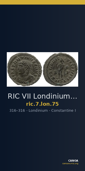 RIC VII Londinium 75 — CANOA