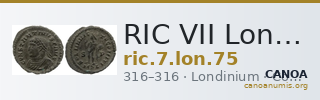 RIC VII Londinium 75 — CANOA