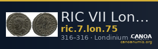 RIC VII Londinium 75 — CANOA