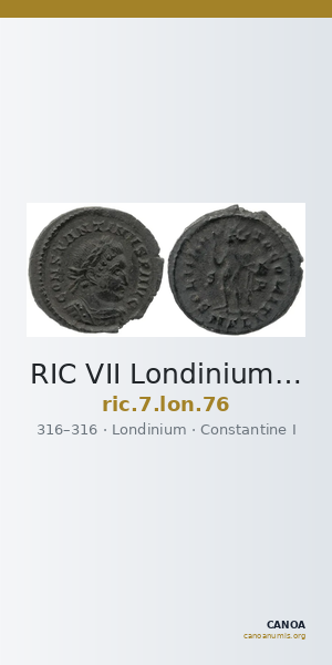 RIC VII Londinium 76 — CANOA