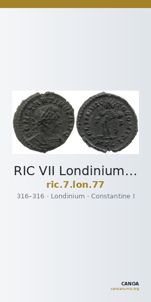 RIC VII Londinium 77 — CANOA