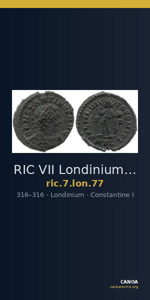 RIC VII Londinium 77 — CANOA