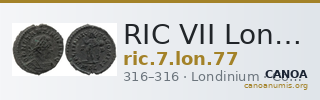 RIC VII Londinium 77 — CANOA