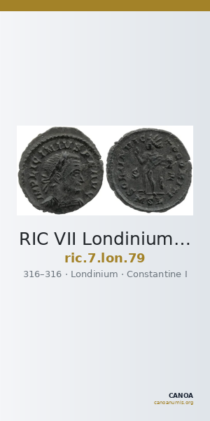 RIC VII Londinium 79 — CANOA