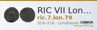 RIC VII Londinium 79 — CANOA