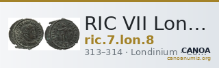 RIC VII Londinium 8 — CANOA
