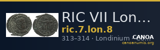 RIC VII Londinium 8 — CANOA