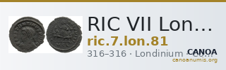 RIC VII Londinium 81 — CANOA