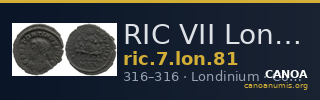 RIC VII Londinium 81 — CANOA