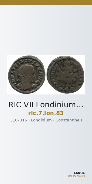 RIC VII Londinium 83 — CANOA