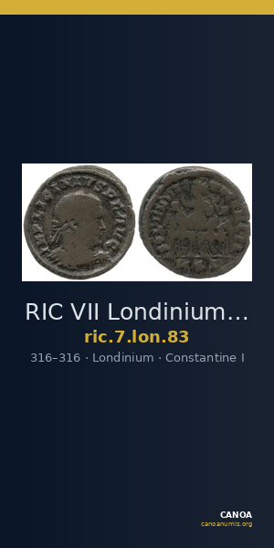 RIC VII Londinium 83 — CANOA