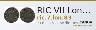 RIC VII Londinium 83 — CANOA