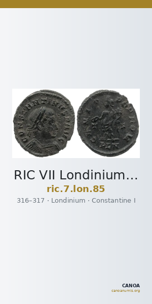 RIC VII Londinium 85 — CANOA