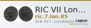 RIC VII Londinium 85 — CANOA