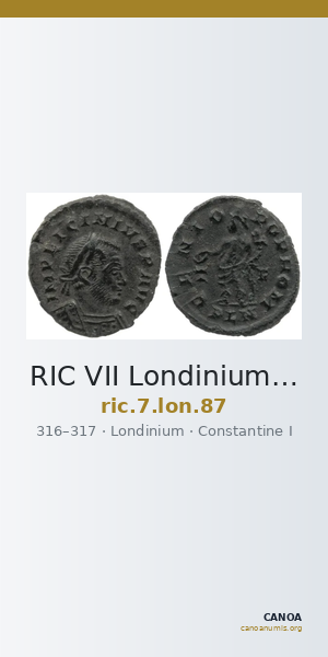 RIC VII Londinium 87 — CANOA