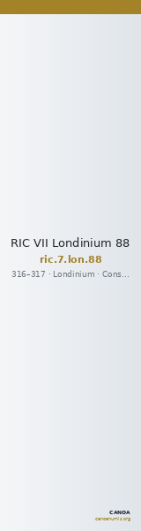 RIC VII Londinium 88 — CANOA