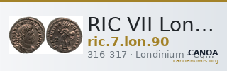 RIC VII Londinium 90 — CANOA