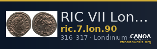 RIC VII Londinium 90 — CANOA