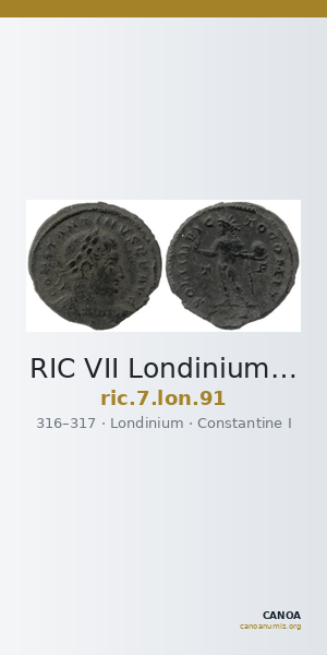 RIC VII Londinium 91 — CANOA
