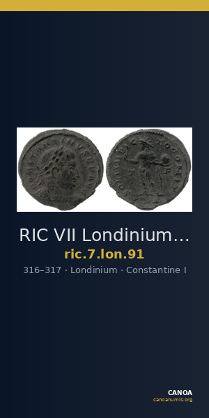 RIC VII Londinium 91 — CANOA