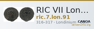 RIC VII Londinium 91 — CANOA
