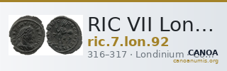 RIC VII Londinium 92 — CANOA