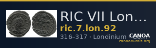RIC VII Londinium 92 — CANOA