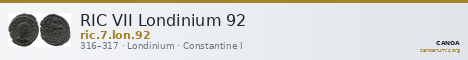 RIC VII Londinium 92 — CANOA