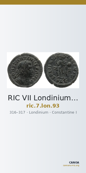 RIC VII Londinium 93 — CANOA