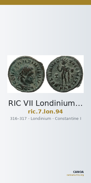 RIC VII Londinium 94 — CANOA
