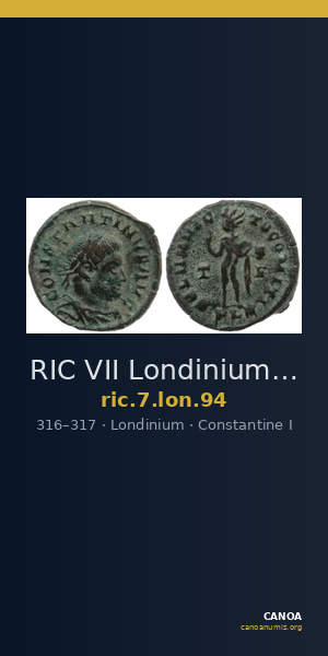 RIC VII Londinium 94 — CANOA