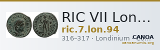 RIC VII Londinium 94 — CANOA