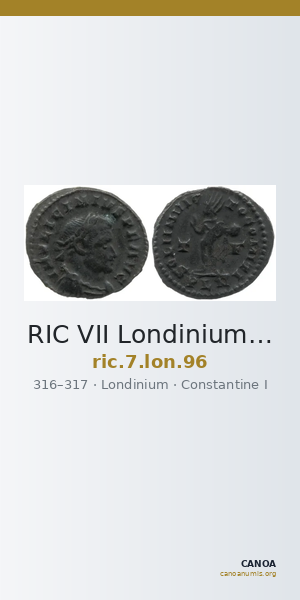 RIC VII Londinium 96 — CANOA