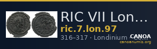 RIC VII Londinium 97 — CANOA