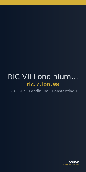 RIC VII Londinium 98 — CANOA