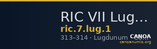 RIC VII Lugdunum 1 — CANOA