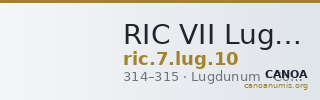 RIC VII Lugdunum 10 — CANOA