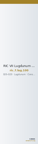 RIC VII Lugdunum 100 — CANOA
