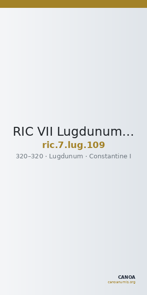 RIC VII Lugdunum 109 — CANOA