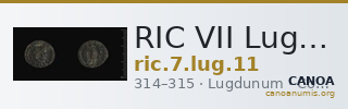 RIC VII Lugdunum 11 — CANOA